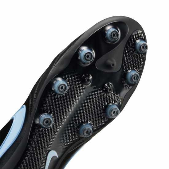 Nike Mens Tiempo Ligera Artificial Ground Football Boots Black/Blue Nike Mens Tiempo Ligera Artificial Ground Football Boots Black/Blue