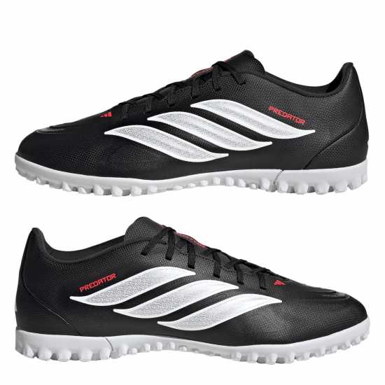 Adidas Men's Predator Club Astro Turf Football Boots Black/Red Adidas Men's Predator Club Astro Turf Football Boots Black/Red