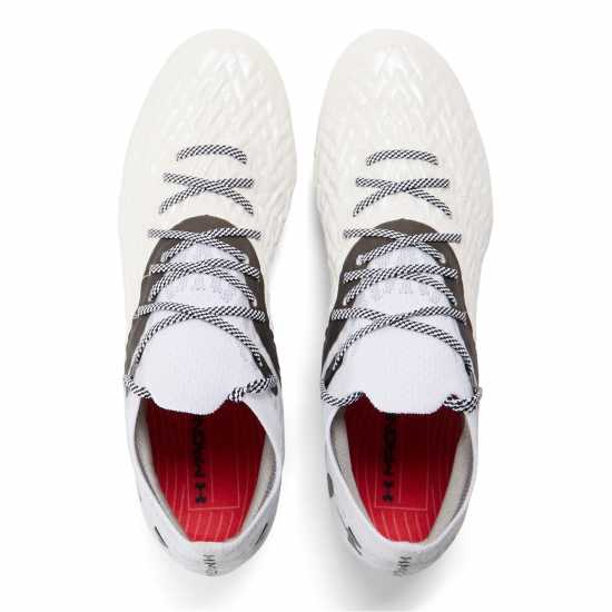 Under Armour Men's Clone Magnetic Astro Turf Football Boots White 
