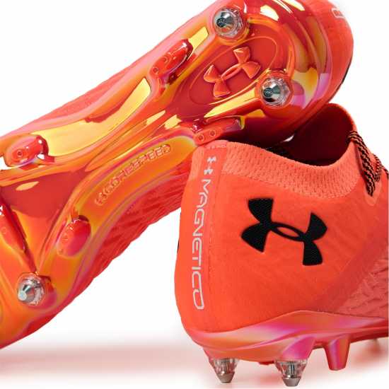 Under Armour Men's Clone Magnetic Astro Turf Football Boots Orange 