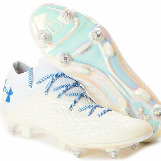 Under Armour Clone Magnetic Astro Turf Football Boots White 