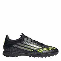 Adidas F50 League Adults Astro Turf Football Boots Black/Lemon Мъжки футболни бутонки