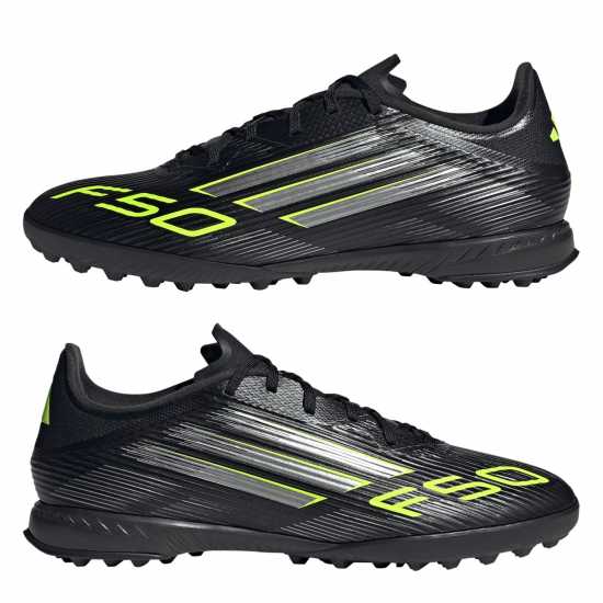 Мъжки футболни бутонки Adidas F50 League Adults Astro Turf Football Boots Black/Lemon Adidas F50 League Adults Astro Turf Football Boots Black/Lemon Мъжки футболни бутонки