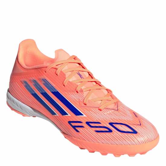 Adidas F50 League Adults Astro Turf Football Boots Оранжево/Синьо 