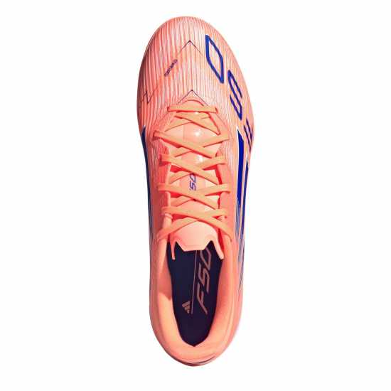 Adidas F50 League Adults Astro Turf Football Boots Оранжево/Синьо 