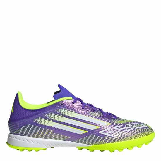 Мъжки футболни бутонки Adidas F50 League Adults Astro Turf Football Boots Purple/White Adidas F50 League Adults Astro Turf Football Boots Purple/White Мъжки футболни бутонки