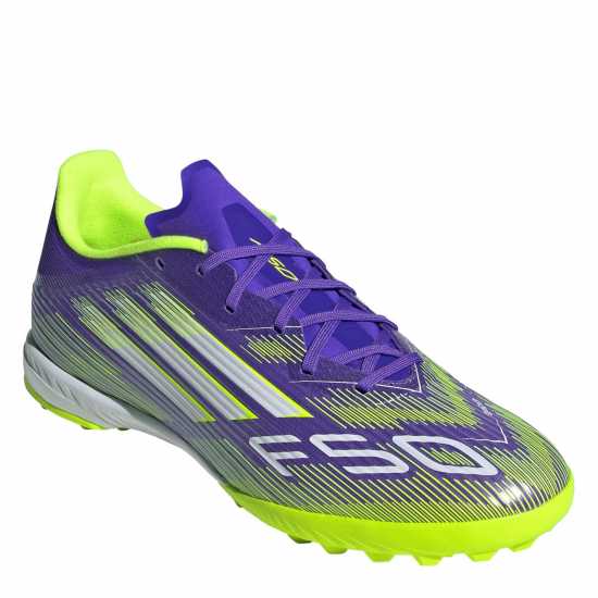 Мъжки футболни бутонки Adidas F50 League Adults Astro Turf Football Boots Purple/White Adidas F50 League Adults Astro Turf Football Boots Purple/White Мъжки футболни бутонки