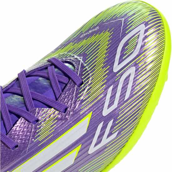 Мъжки футболни бутонки Adidas F50 League Adults Astro Turf Football Boots Purple/White Adidas F50 League Adults Astro Turf Football Boots Purple/White Мъжки футболни бутонки
