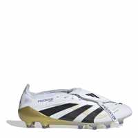 Adidas Predator Fold-Over Tongue Mens Astro Turf Football Boots Бяло/Черно/Злато Мъжки футболни бутонки