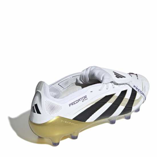 Мъжки футболни бутонки Adidas Predator Fold-Over Tongue Mens Astro Turf Football Boots Бяло/Черно/Злато Adidas Predator Fold-Over Tongue Mens Astro Turf Football Boots Бяло/Черно/Злато Мъжки футболни бутонки