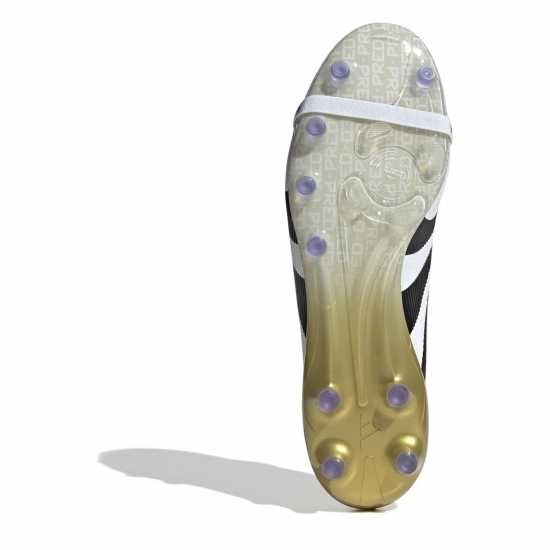 Мъжки футболни бутонки Adidas Predator Fold-Over Tongue Mens Astro Turf Football Boots Бяло/Черно/Злато Adidas Predator Fold-Over Tongue Mens Astro Turf Football Boots Бяло/Черно/Злато Мъжки футболни бутонки