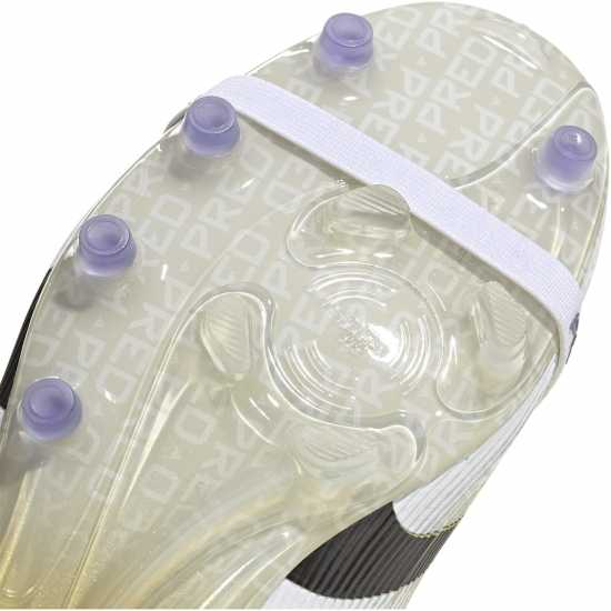 Мъжки футболни бутонки Adidas Predator Fold-Over Tongue Mens Astro Turf Football Boots Бяло/Черно/Злато Adidas Predator Fold-Over Tongue Mens Astro Turf Football Boots Бяло/Черно/Злато Мъжки футболни бутонки