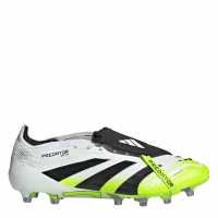 Adidas Predator Fold-Over Tongue Mens Astro Turf Football Boots White/Blk/Lemon Мъжки футболни бутонки
