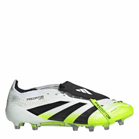 Adidas Predator Fold-Over Tongue Mens Astro Turf Football Boots White/Blk/Lemon Мъжки футболни бутонки