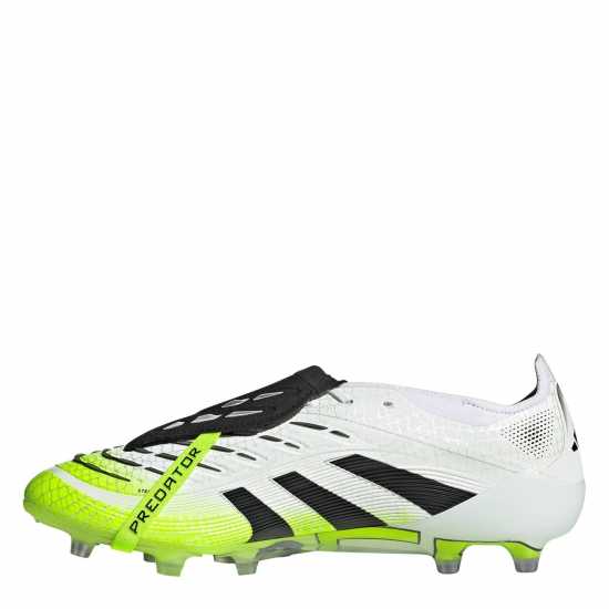 Adidas Predator Fold-Over Tongue Mens Astro Turf Football Boots White/Blk/Lemon Мъжки футболни бутонки