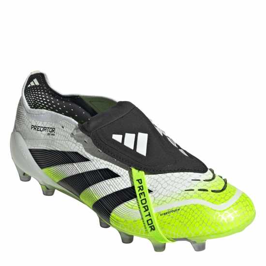 Adidas Predator Fold-Over Tongue Mens Astro Turf Football Boots White/Blk/Lemon Мъжки футболни бутонки