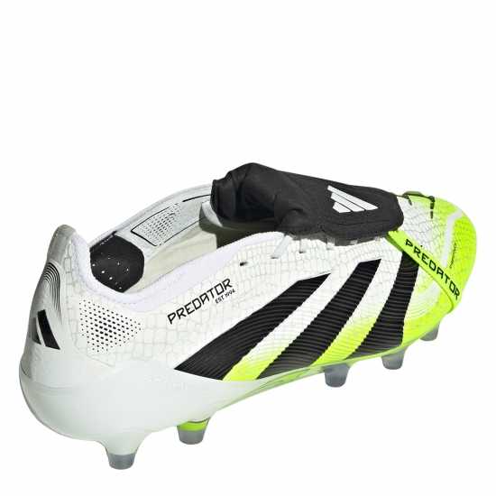 Adidas Predator Fold-Over Tongue Mens Astro Turf Football Boots White/Blk/Lemon Мъжки футболни бутонки