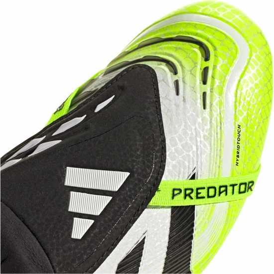 Adidas Predator Fold-Over Tongue Mens Astro Turf Football Boots White/Blk/Lemon Мъжки футболни бутонки