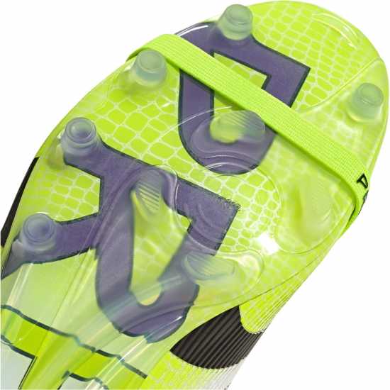 Adidas Predator Fold-Over Tongue Mens Astro Turf Football Boots White/Blk/Lemon Мъжки футболни бутонки