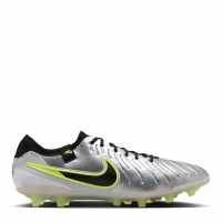 Nike Tiempo Legend 10 Elite Adults Artificial Ground Football Boots Silver/Volt Мъжки футболни бутонки