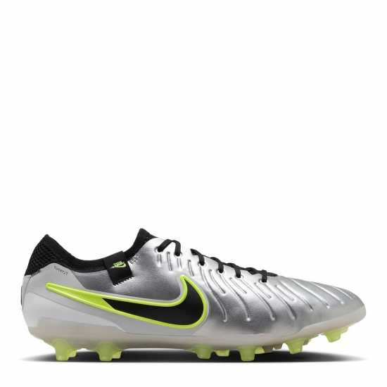 Nike Tiempo Legend 10 Elite Adults Artificial Ground Football Boots Silver/Volt Мъжки футболни бутонки