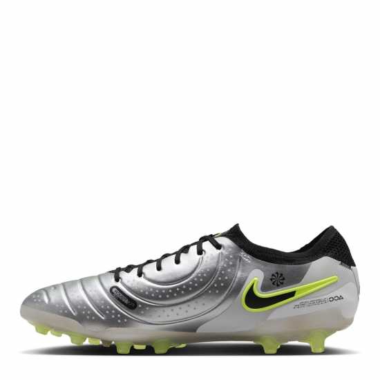 Nike Tiempo Legend 10 Elite Adults Artificial Ground Football Boots Silver/Volt Мъжки футболни бутонки