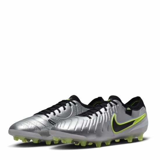 Nike Tiempo Legend 10 Elite Adults Artificial Ground Football Boots Silver/Volt Мъжки футболни бутонки