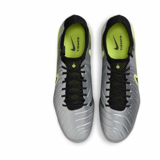 Nike Tiempo Legend 10 Elite Adults Artificial Ground Football Boots Silver/Volt Мъжки футболни бутонки