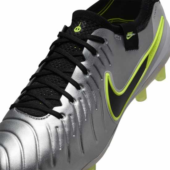 Nike Tiempo Legend 10 Elite Adults Artificial Ground Football Boots Silver/Volt Мъжки футболни бутонки