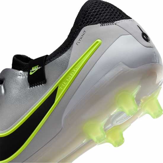 Nike Tiempo Legend 10 Elite Adults Artificial Ground Football Boots Silver/Volt Мъжки футболни бутонки