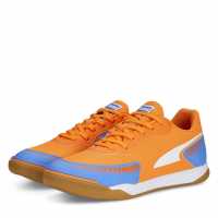 Puma Маратонки За Футбол В Зала Pressing Iii Indoor Football Trainers Orange/Blue/Gum Мъжки футболни бутонки