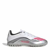 Adidas F50 Club Astro Adults Turf Football Boots Бяло/Червено Мъжки футболни бутонки