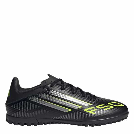 Adidas F50 Club Astro Adults Turf Football Boots Black/Lemon Мъжки футболни бутонки