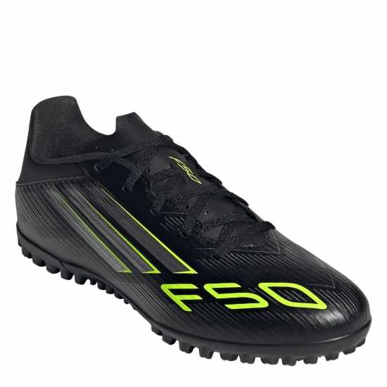 Adidas F50 Club Astro Adults Turf Football Boots Black/Lemon Мъжки футболни бутонки