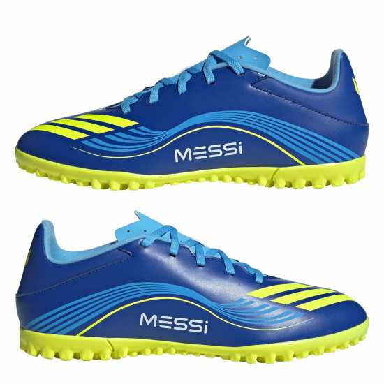 Adidas F50 Club Astro Adults Turf Football Boots Синьо/Жълто 