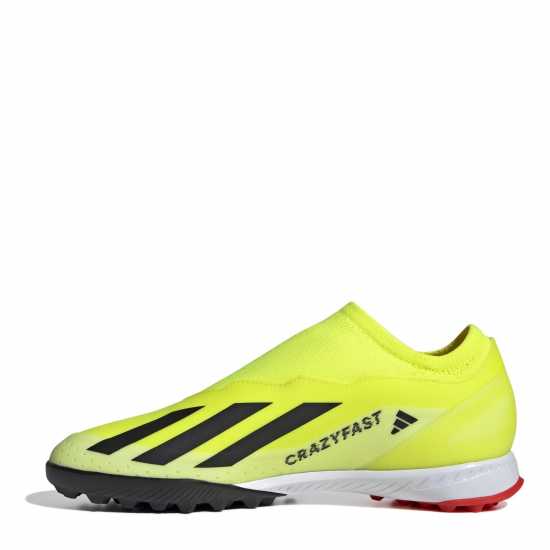 Adidas X Crazyfast League Laceless Astro Turf Football Boots Жълто/Черно/Бяло Футболни стоножки