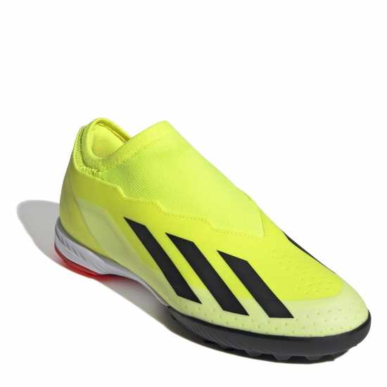 Adidas X Crazyfast League Laceless Astro Turf Football Boots Жълто/Черно/Бяло Футболни стоножки