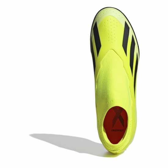 Adidas X Crazyfast League Laceless Astro Turf Football Boots Жълто/Черно/Бяло Футболни стоножки