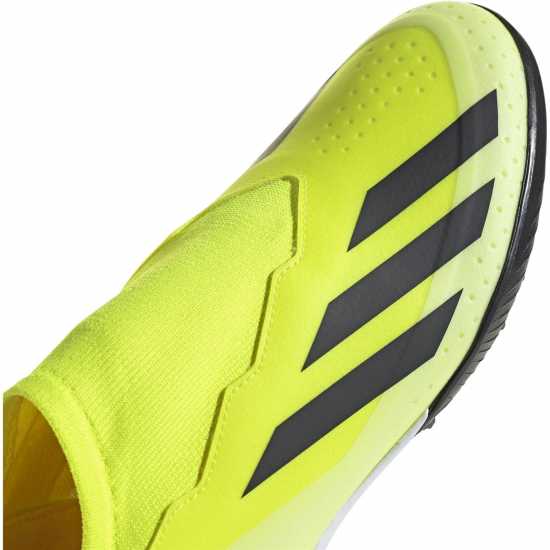 Adidas X Crazyfast League Laceless Astro Turf Football Boots Жълто/Черно/Бяло Футболни стоножки