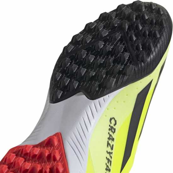 Adidas X Crazyfast League Laceless Astro Turf Football Boots Жълто/Черно/Бяло Футболни стоножки