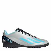 Adidas X .4 Astro Turf Trainers Silver/Blue/Blk Футболни стоножки