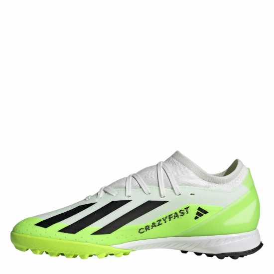 Adidas X Crazyfast League Turf Football Boots Wht/Blk/Lemon Футболни стоножки