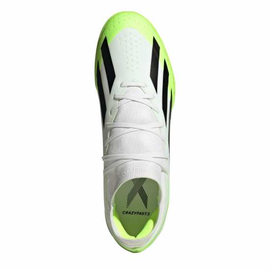 Adidas X Crazyfast League Turf Football Boots Бяло/Черно/Лимон Футболни стоножки
