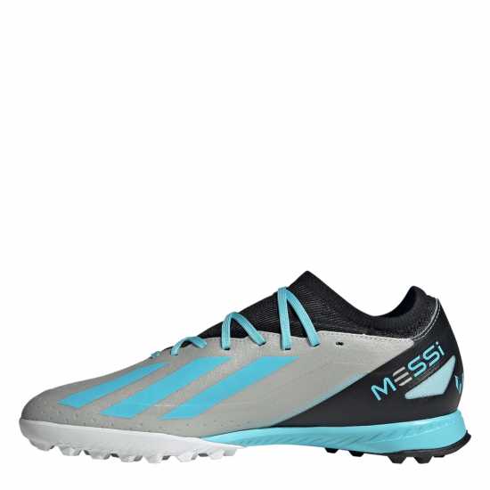 Adidas X Crazyfast League Turf Football Boots Silver/Blue/Blk Футболни стоножки