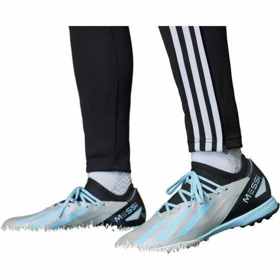 Adidas X Crazyfast League Turf Football Boots Silver/Blue/Blk Футболни стоножки