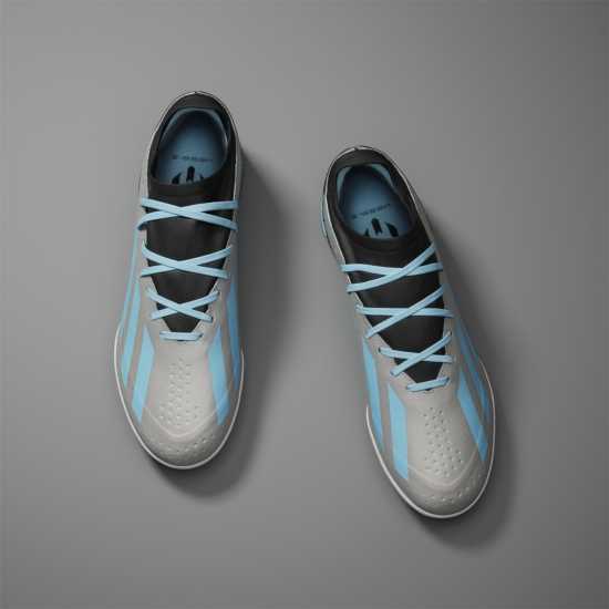 Adidas X Crazyfast League Turf Football Boots Сребро/Син/Черен Футболни стоножки