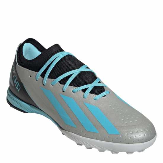 Adidas X Crazyfast League Turf Football Boots Silver/Blue/Blk Футболни стоножки