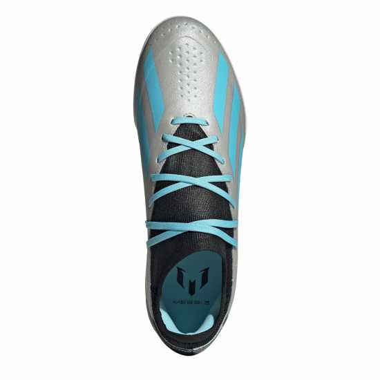Adidas X Crazyfast League Turf Football Boots Silver/Blue/Blk Футболни стоножки