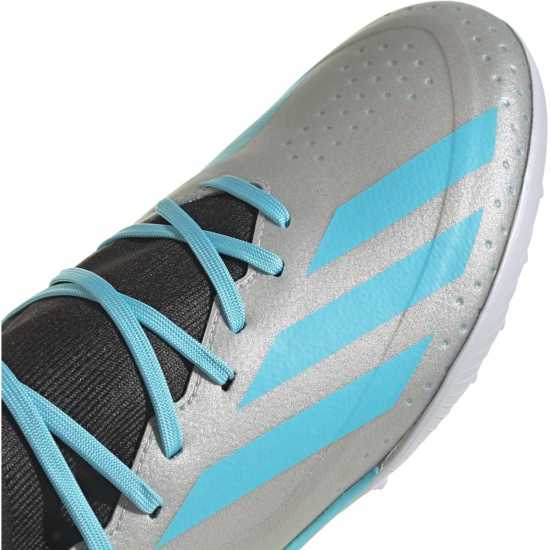 Adidas X Crazyfast League Turf Football Boots Silver/Blue/Blk Футболни стоножки