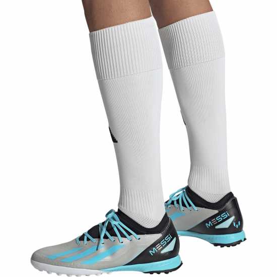 Adidas X Crazyfast League Turf Football Boots Сребро/Син/Черен Футболни стоножки
